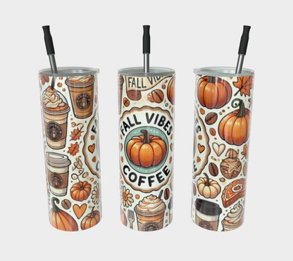 Fall Vibes Coffee Tumbler