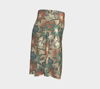 Comic Burst Skater Skirt